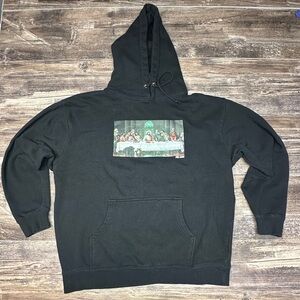 Full Send Graphic Hoodie - Last Supper - Black - Streetwear - Men’s L - GUC